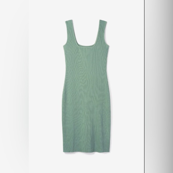 climax Dresses & Skirts - Climax | sleeveless knit rib dress cotton blend sage green | size M